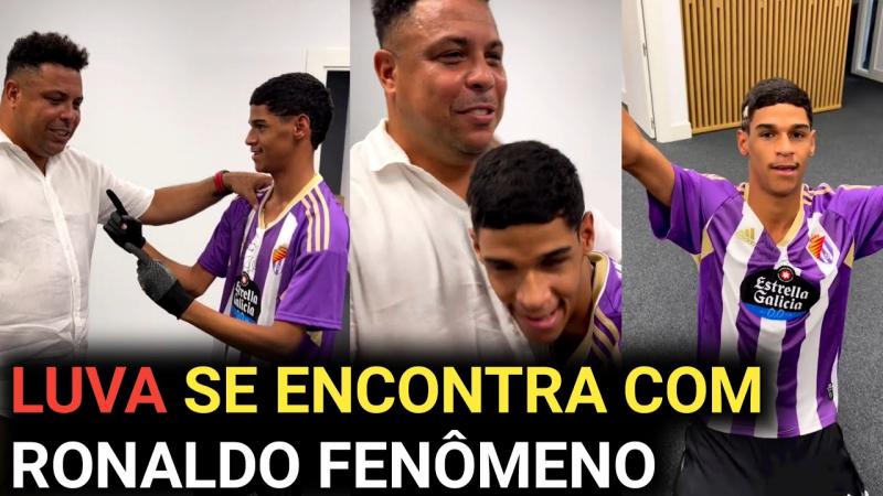 Luva de pedreiro se encontra com Ronaldo fenômeno 