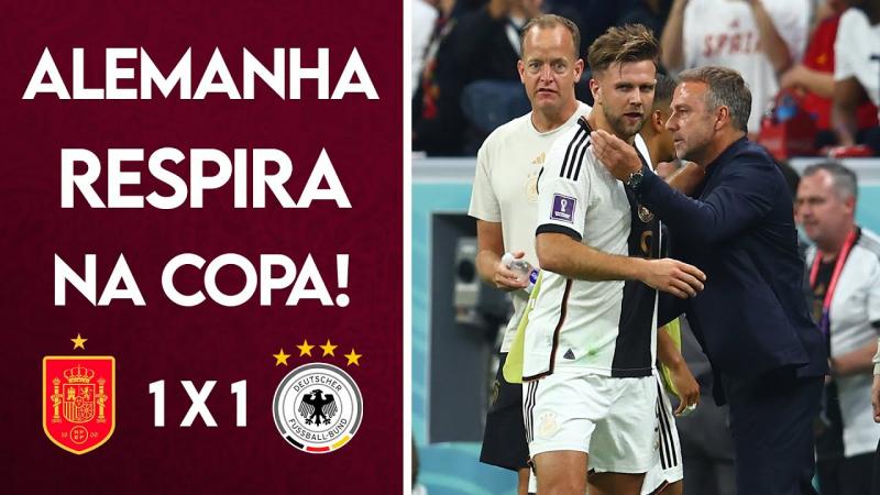 ALEMANHA EMPATA COM A ESPANHA NO FINAL E RESPIRA NA COPA! VEJA A FESTA E CLIMA DIRETO DO QATAR!